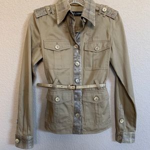 Vintage Dolce & Gabbana Snakeskin Safari Jacket